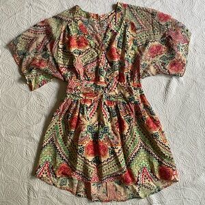 Maeve Vibrant Floral Mini Dress